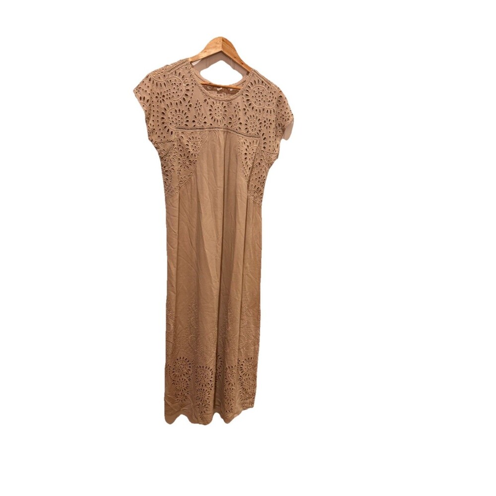 Tiny Women's Boho Lace Maxi  Dress Beige Size S